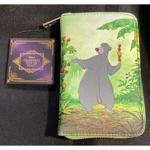Loungefly Disney Archives - The Jungle Book Baloo Zip Wallet NWT
